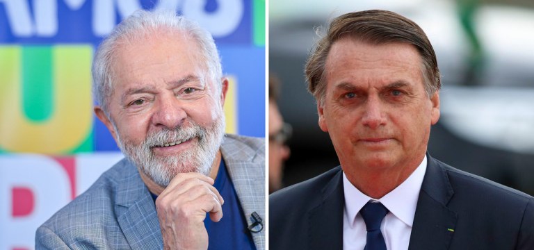 Ex-presidente Luiz Inácio Lula da Silva e Jair Bolsonaro
