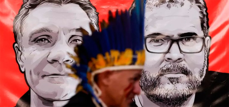 Protesto após desaparecimento de Bruno e Dom