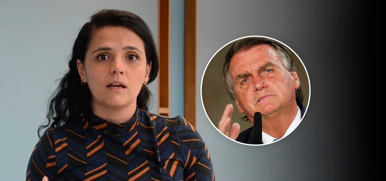 Tathiana Chicarino e Jair Bolsonaro