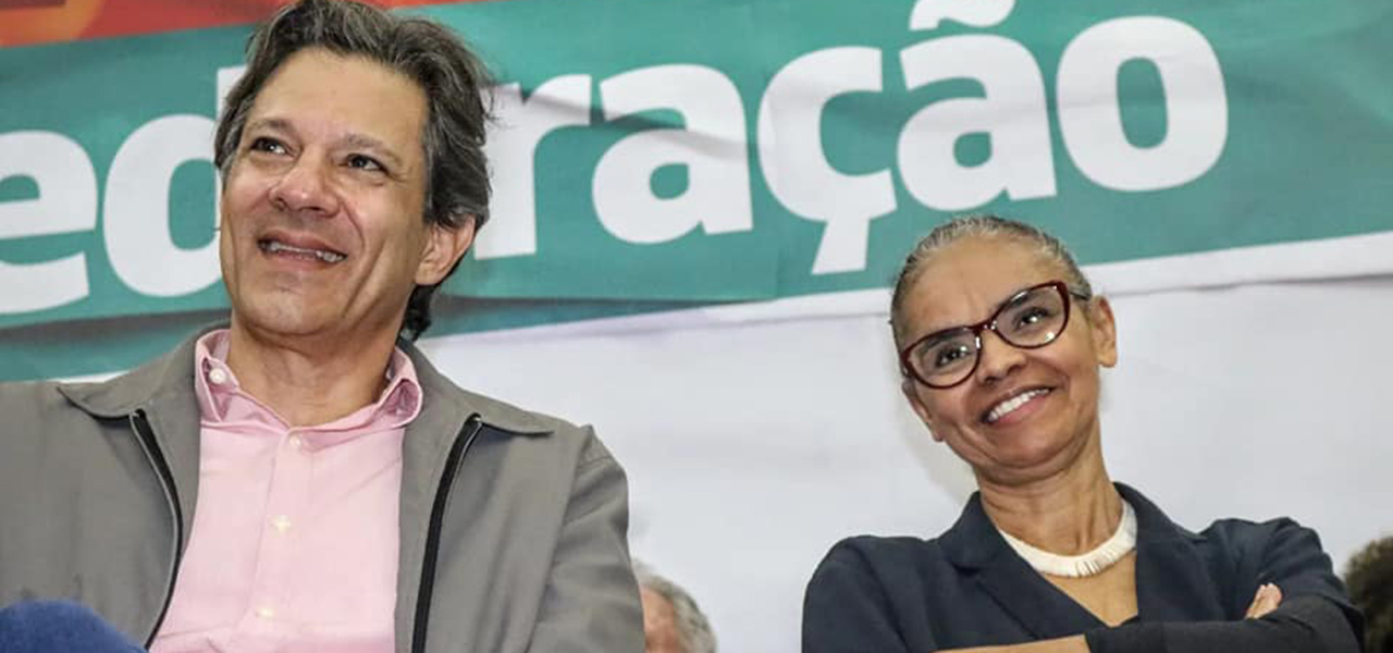 Haddad e Marina Silva