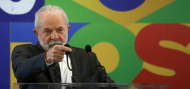 Ex-presidente Luiz Inácio Lula da Silva durante entrevista coletiva em São Paulo 22/08/2022