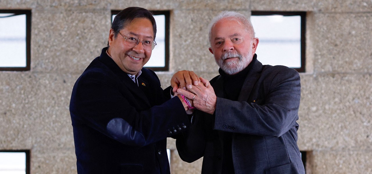 Ex-presidente e candidato ao Planalto Luiz Inácio Lula da Silva e presidente da Bolívia, Luis Arce 05/09/2022