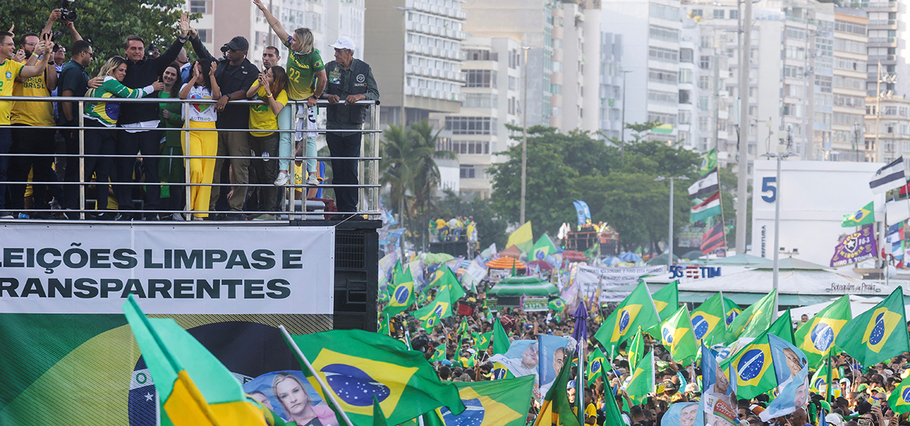 Bolsonaro participa de ato eleitoral no Rio de Janeiro, durante as festividades do Bicentenário da Independência