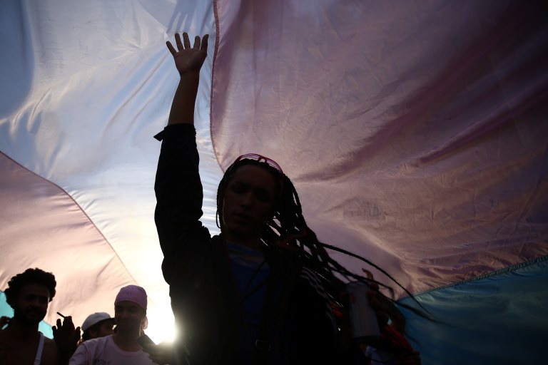 Marcha Trans em São Paulo