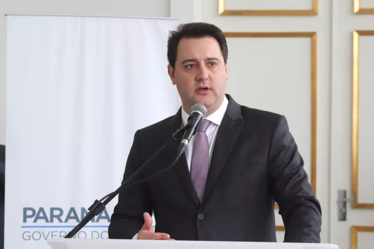 O governador do Paraná, Ratinho Jr