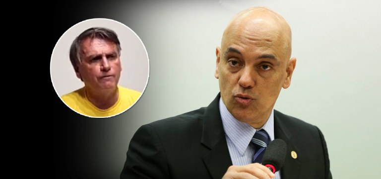 Jair Bolsonaro e Alexandre de Moraes