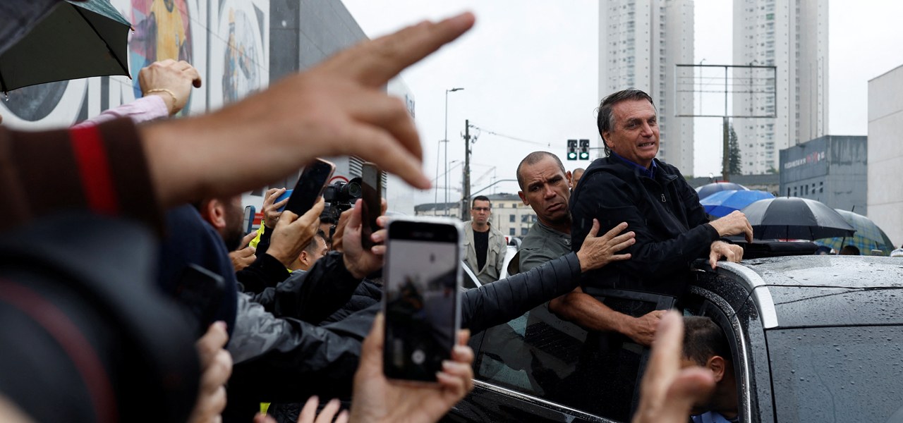Presidente Jair Bolsonaro durante ato de campanha no Estado de São Paulo 28/09/2022