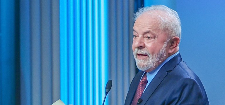 Lula no debate da Globo