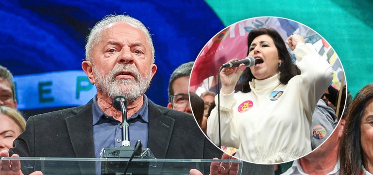 Lula e Simone Tebet