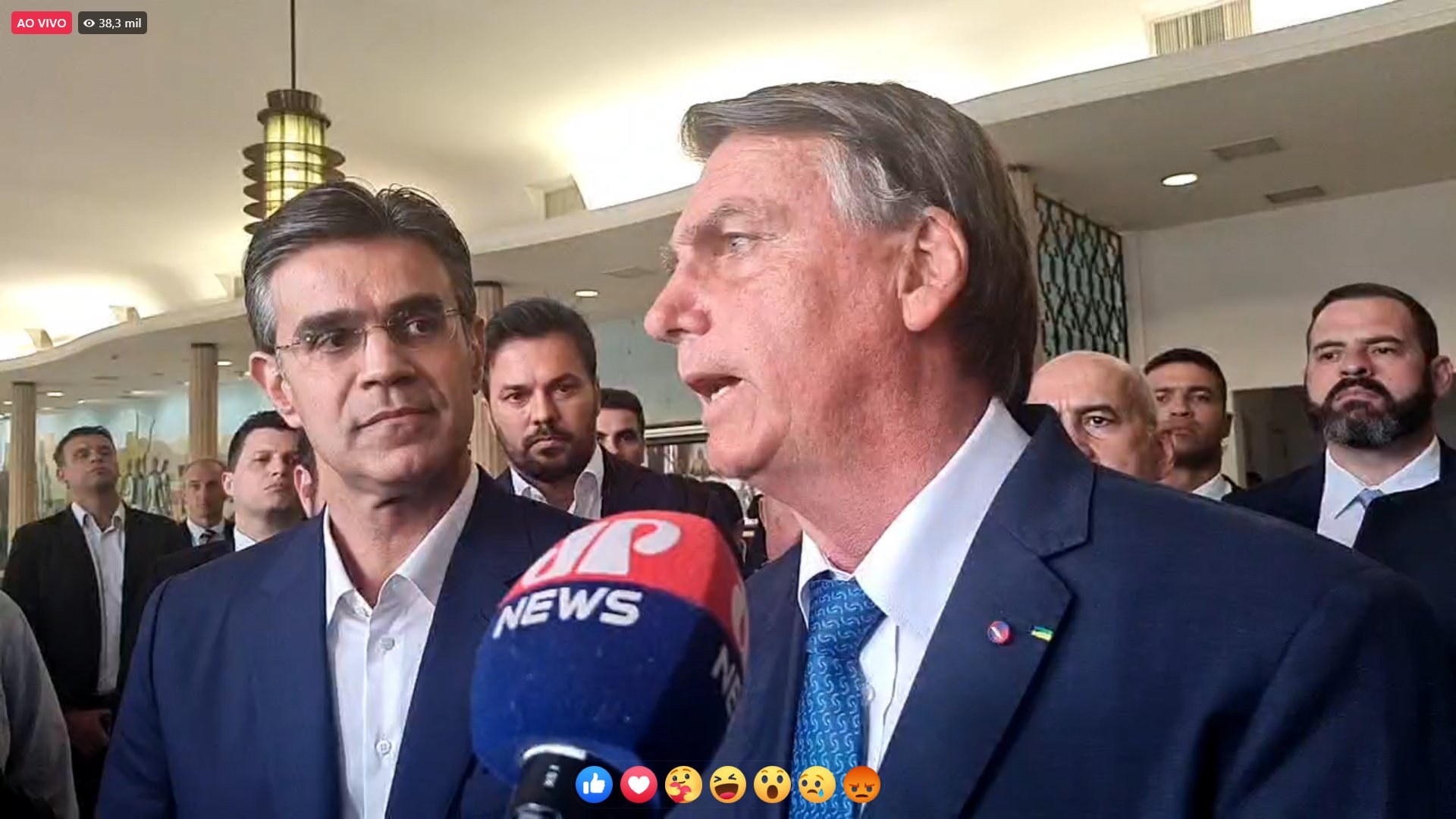 Rodrigo Garcia e Jair Bolsonaro