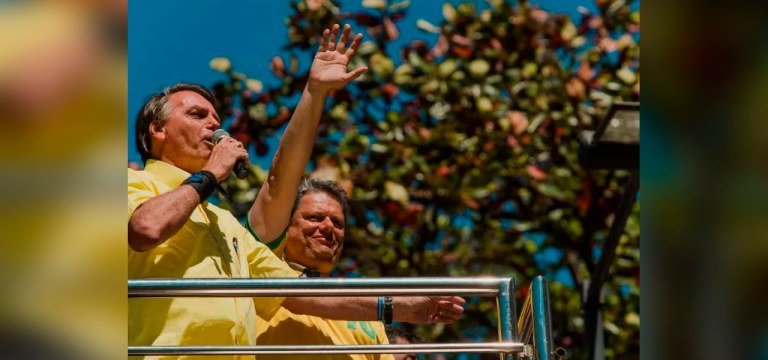 Bolsonaro e Tarcísio de Freitas