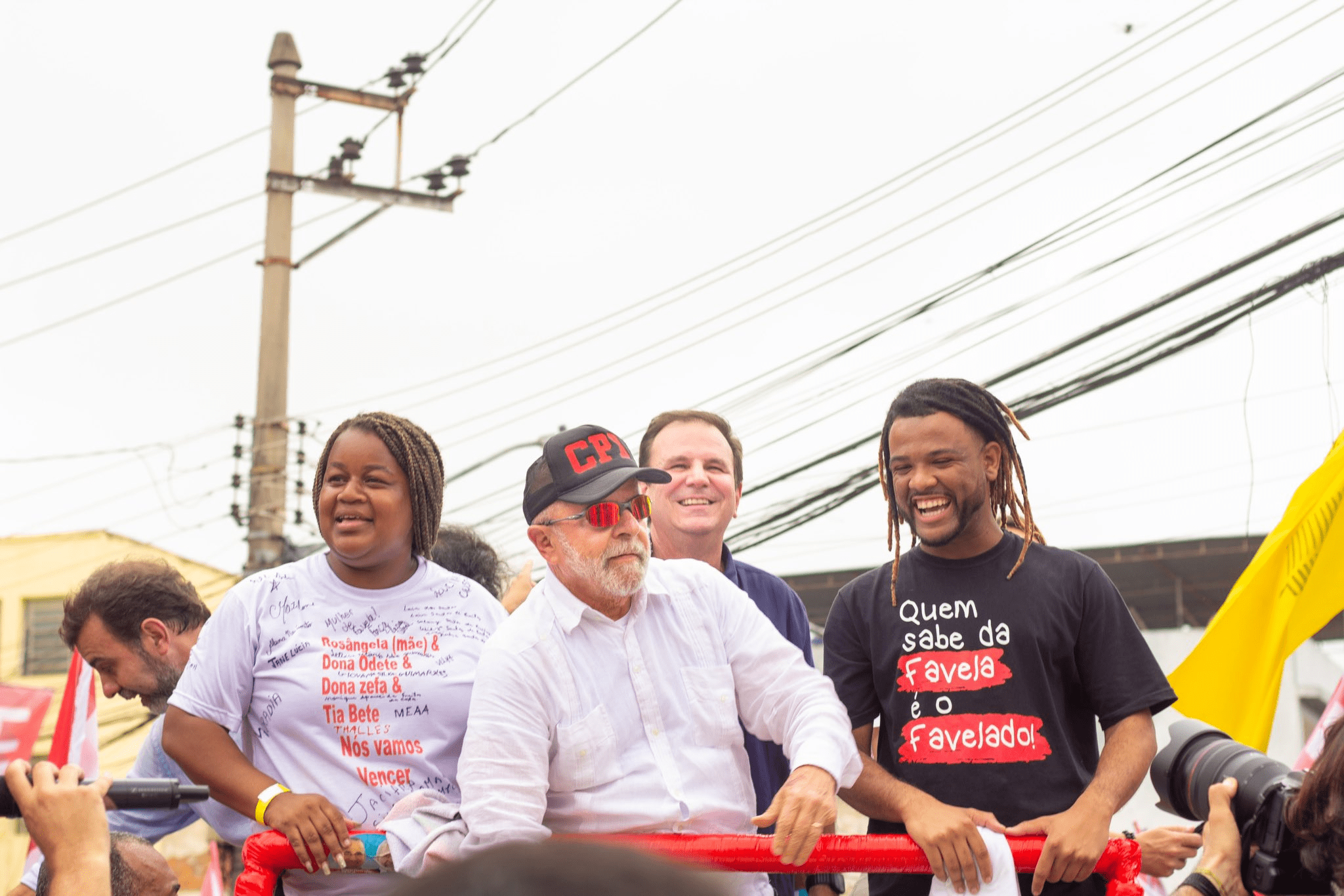 Lula no Complexo do Alemão, no Rio de Janeiro