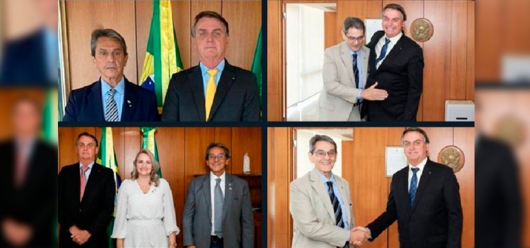Roberto Jefferson com Bolsonaro