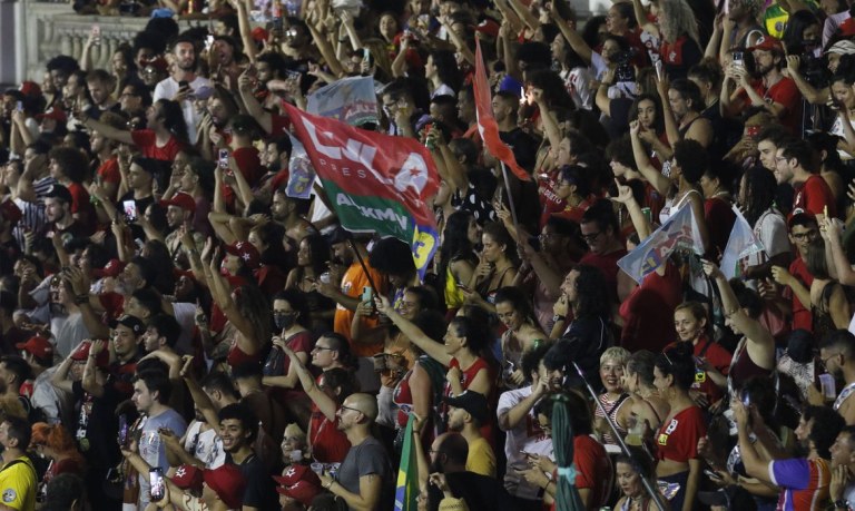 Festa dos eleitores de Lula