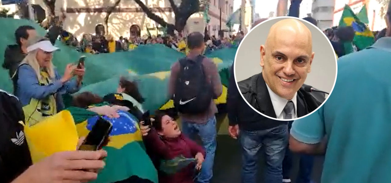Bolsonaristas e a Alexandre de Moraes