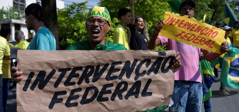 Apoiadores do presidente Jair Bolsonaro em Belo Horizonte 01/11/2021