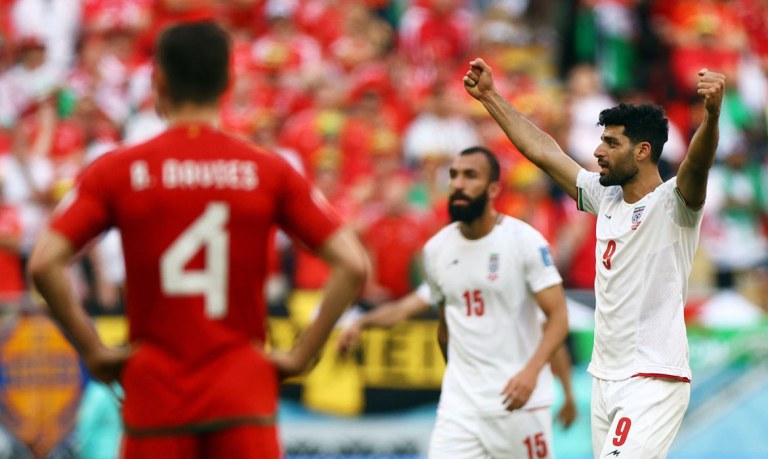 Irã x País de Gales durante a Copa do Mundo do Catar