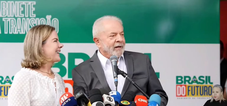 Gleisi Hoffmann e Lula
