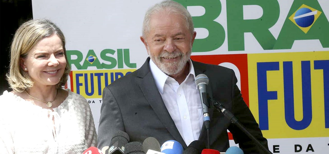 Gleisi Hoffmann e Luiz Inácio Lula da Silva