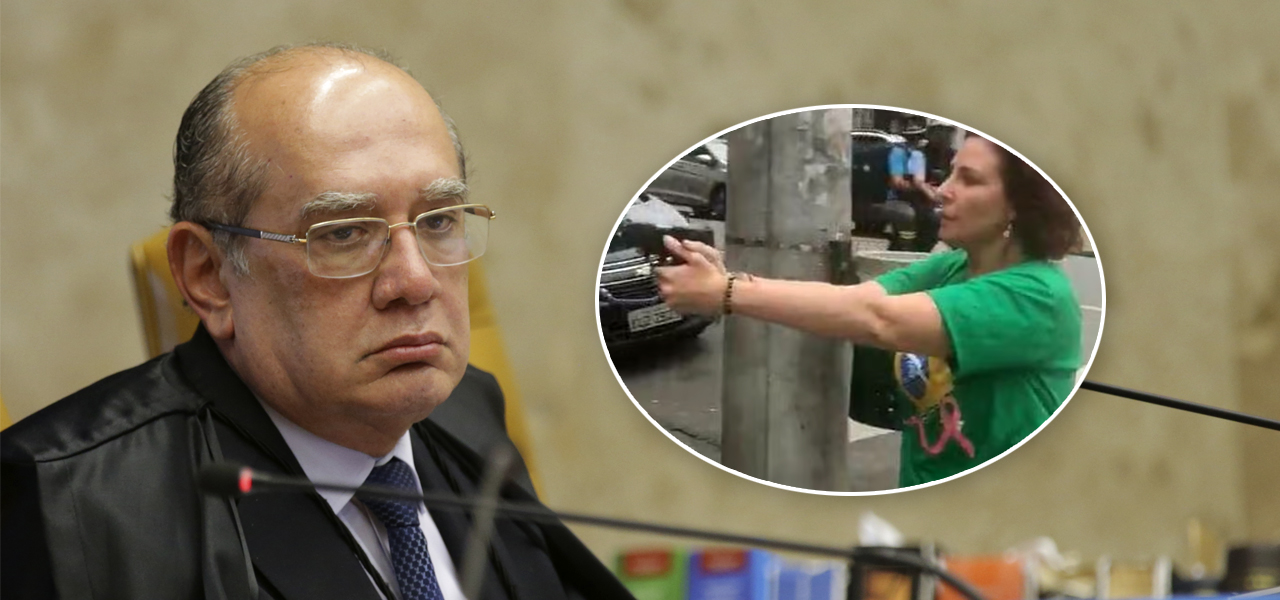Gilmar Mendes e Carla Zambelli