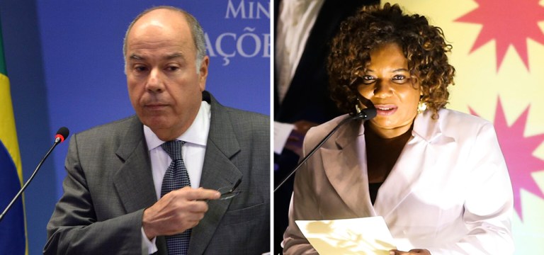 Mauro Vieira e Margareth Menezes