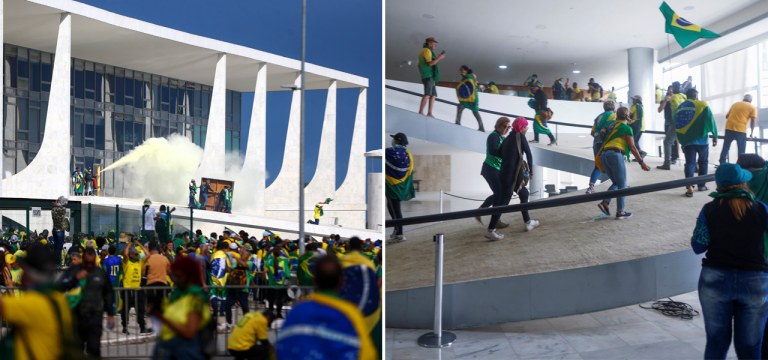 Terroristas bolsonaristas no Palácio do Planalto