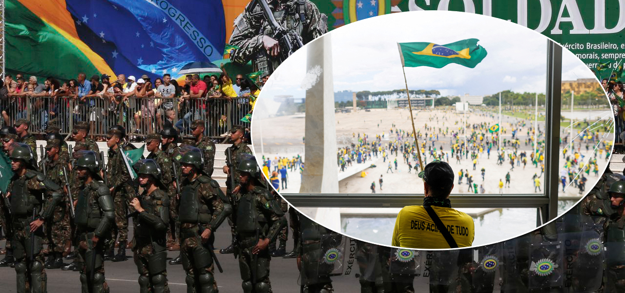 Militares do Exército e terroristas bolsonaristas