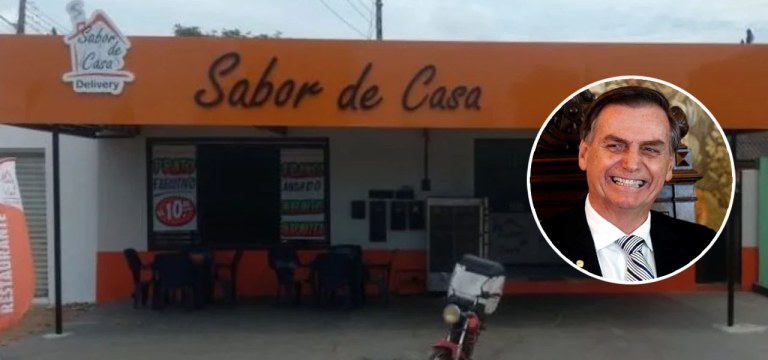Restaurante Sabor de Casa e Jair Bolsonaro
