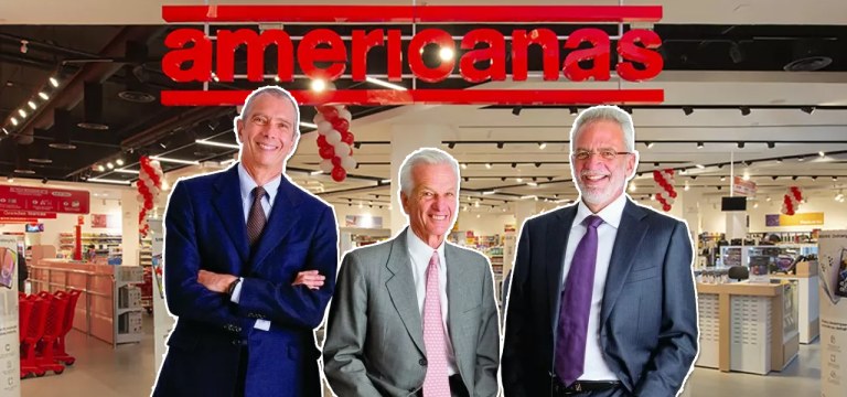 Da esq.: para a dir.: Carlos Alberto Sicupira, Paulo Lemann e Marcel Telles