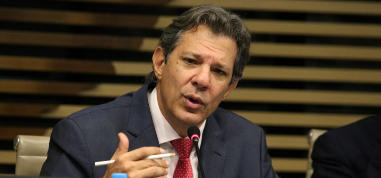 O ministro da Fazenda, Fernando Haddad, participa de reunião na Federação das Indústrias do Estado de São Paulo - Fiesp.