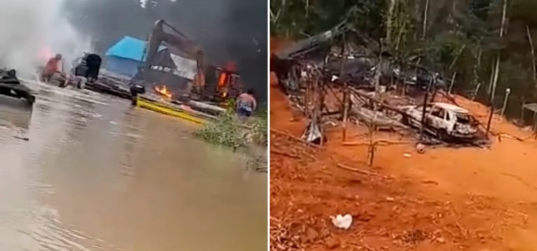 Garimpos ilegais começam a ser removidos