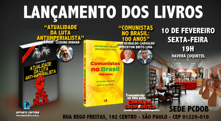 Novos livros de José Reinaldo Carvalho e Wevergton Brito Lima e Lejeune Mirhan