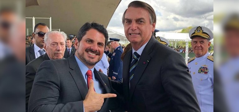 Marcos do Val e Jair Bolsonaro