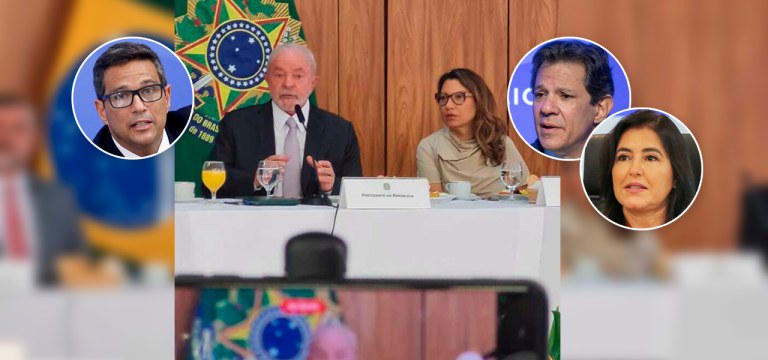 Roberto Campos Neto, Lula, Janja, Fernando Haddad e Simone Tebet