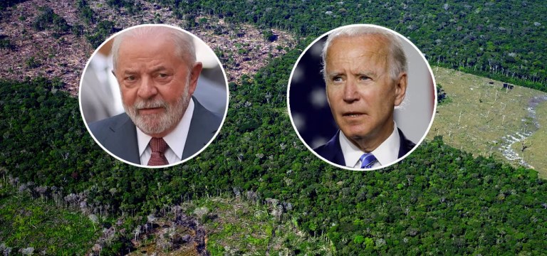Luiz Inácio Lula da Silva, Joe Biden e Floresta Amazônica