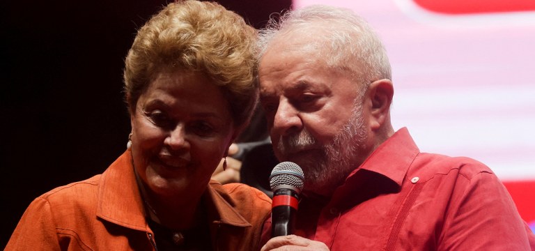Presidente Lula e ex-presidente Dilma