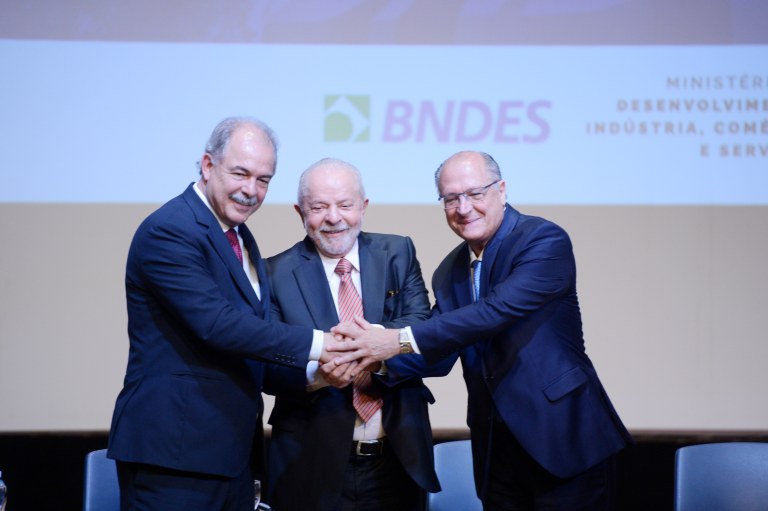 Aloizio Mercadante, Luiz Inácio Lula da Silva e Geraldo Alckmin