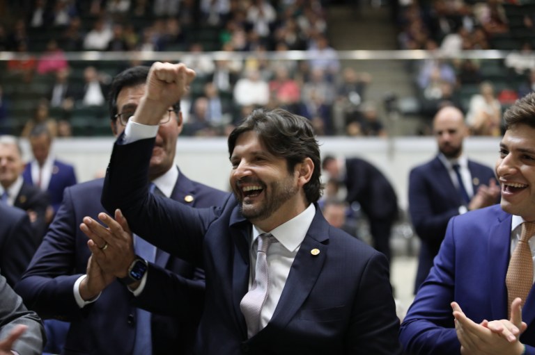 Deputado André do Prado comemora eleição para presidência da Assembleia Legislativa de São Paulo (Alesp)