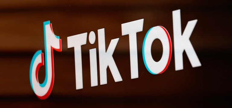 Logotipo do TikTok nos EUA