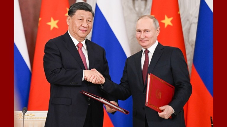 Presidentes Xi Jinping e Vladimir Putin (Xinhua/Xie Huanchi)