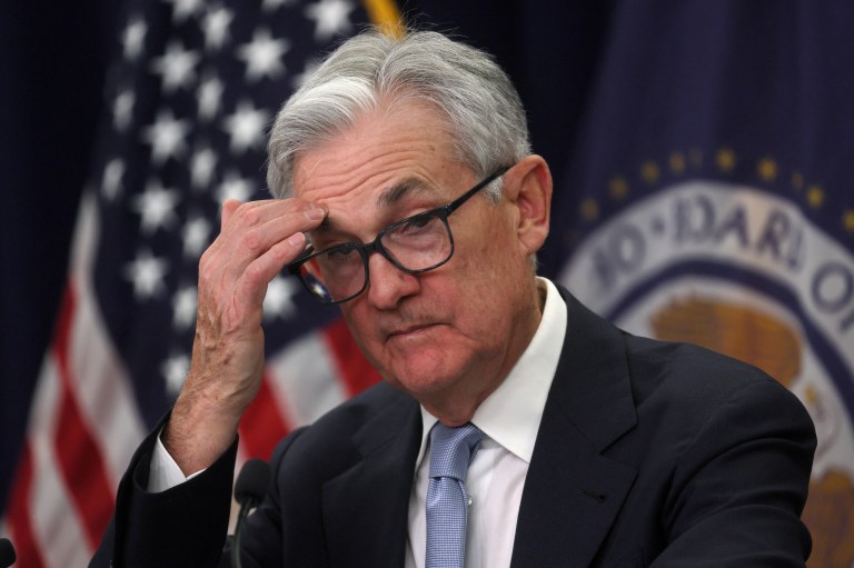 Presidente do FED, Jerome Powell, dá entrevista coletiva