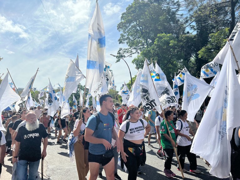 Protesto de argentinos
