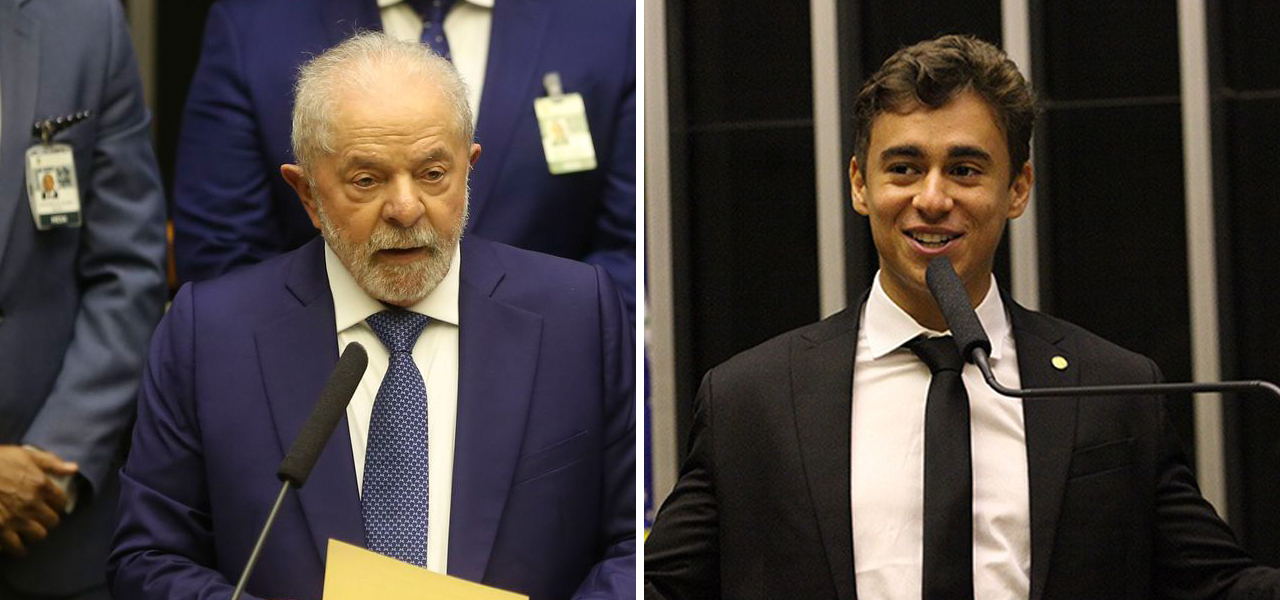 Presidente Luiz Inácio Lula da Silva e deputado Nikolas Ferreira