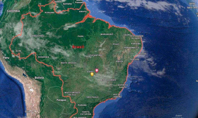 Mapa do Brasil no Google Maps
