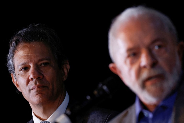 Fernando Haddad e Luiz Inácio Lula da Silva em Brasília 9/12/2022