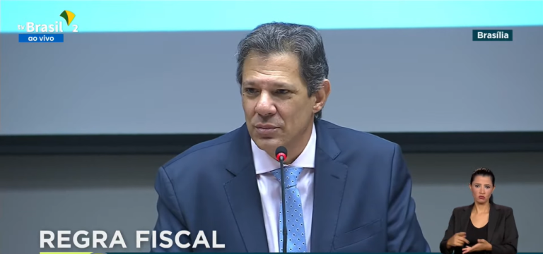 Fernando Haddad em entrevista sobre a regra fiscal