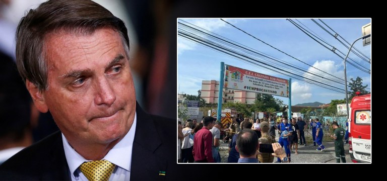 Jair Bolsonaro e o massacre que terminou com a morte de quatro crianças em Blumenau (SC)