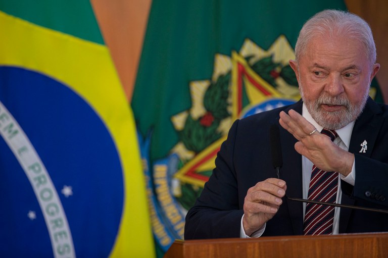 O presidente Luiz Inácio Lula da Silva participa no Palácio do Planalto da Reunião ministerial dos 100 dias de governo - 10.04.2023