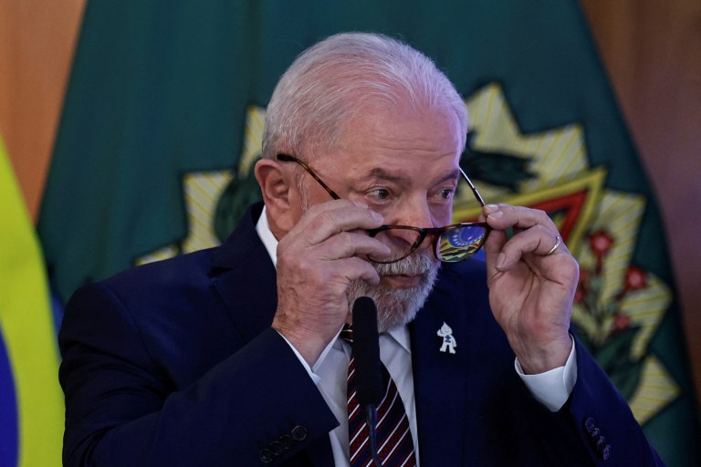 Lula na cerimônia que marca 100 dias de seu governo - 10/04/2023