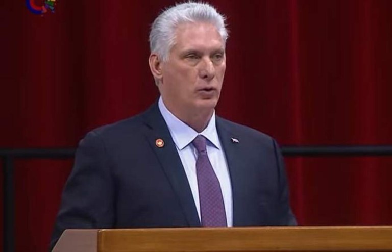 Miguel Díaz-Canel, reeleito presidente de Cuba